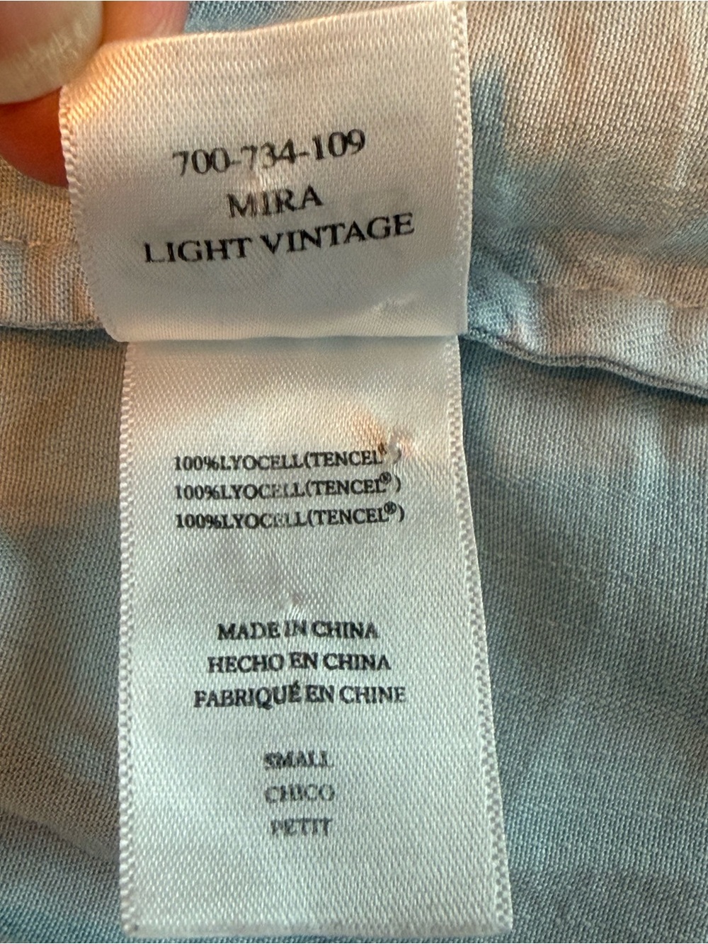 EUC Rails “Mira” top in Light Vintage Blue - Picture 7 of 8